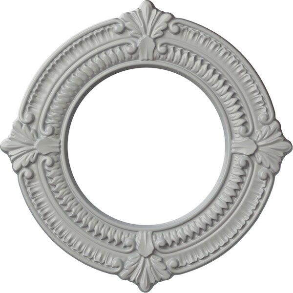 Ekena Millwork Benson Ceiling Medallion (Fits Canopies up to 6 1/8"), 11 1/8"OD x 6 1/8"ID x 5/8"P, Frost CM11BNFRF - main